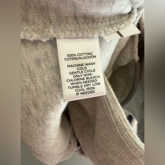 Lou & Grey Womens Ribbed Light Grey Cardigan SZ SM Button Closure Moto Modern - Picture 5 of 8